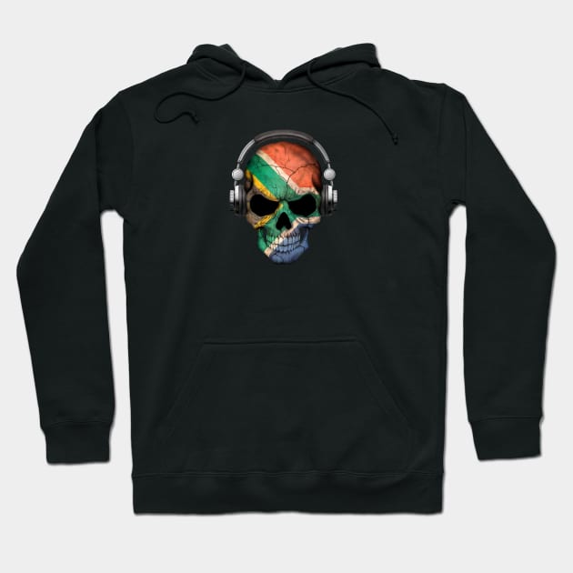 Dark Skull Deejay with South African Flag Hoodie by jeffbartels